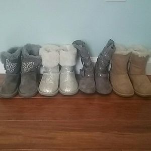 Girls boots 4 pairs