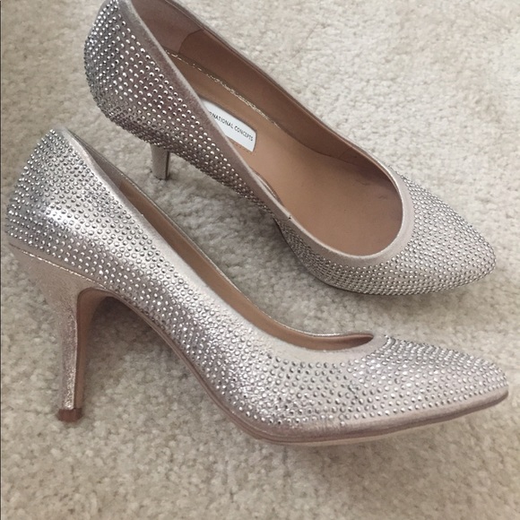 INC International Concepts Shoes - INC • silver rhinestone pumps, size 6.5