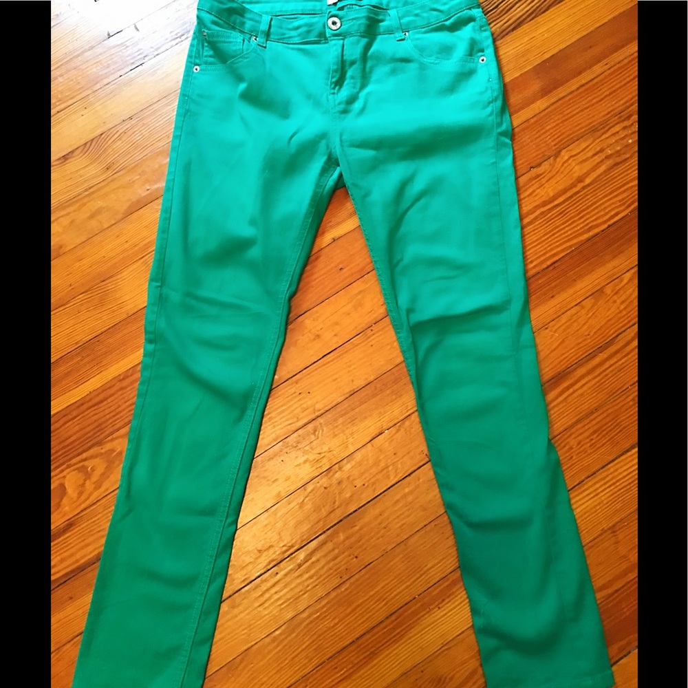 Miss Selfridge Green Jeans