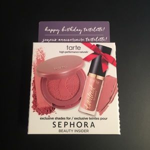 Travel size tarte blush and matte lip paint