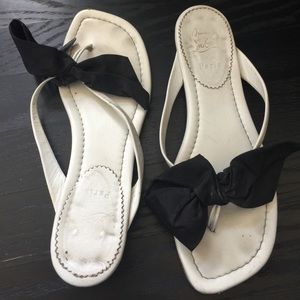 Christian louboutin flip flops