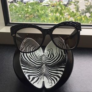 Roberto Cavalli black textured sunglasses