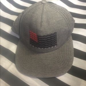Grey primitive hat