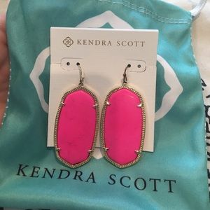 Hot Pink Kendra Scott Dangle Earrings