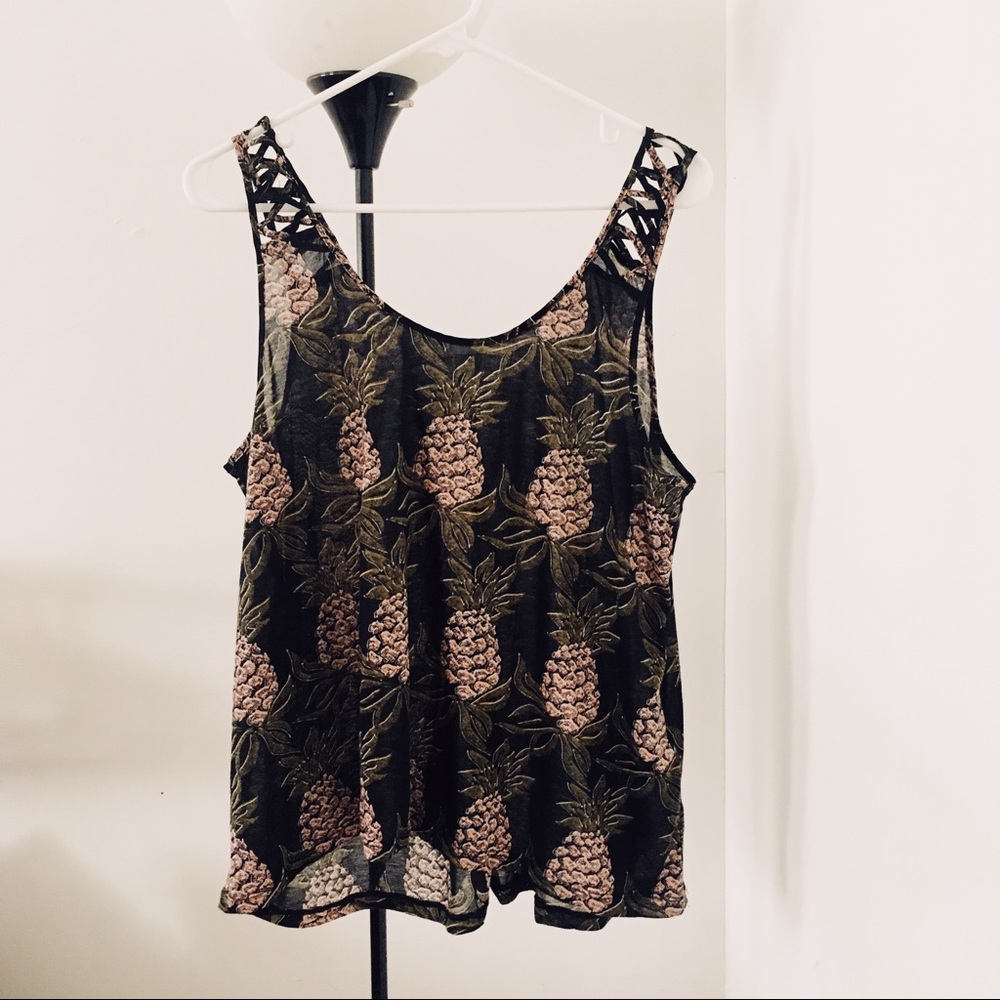 H&M Pineapple Tank Top