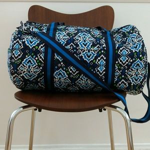 Vera Bradley Ink Blue Duffle Bag