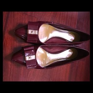 Coach Burgundy Flats 7.5