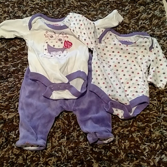 newborn purple outfit