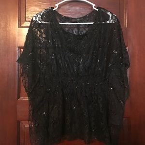 Black Lace Blouse