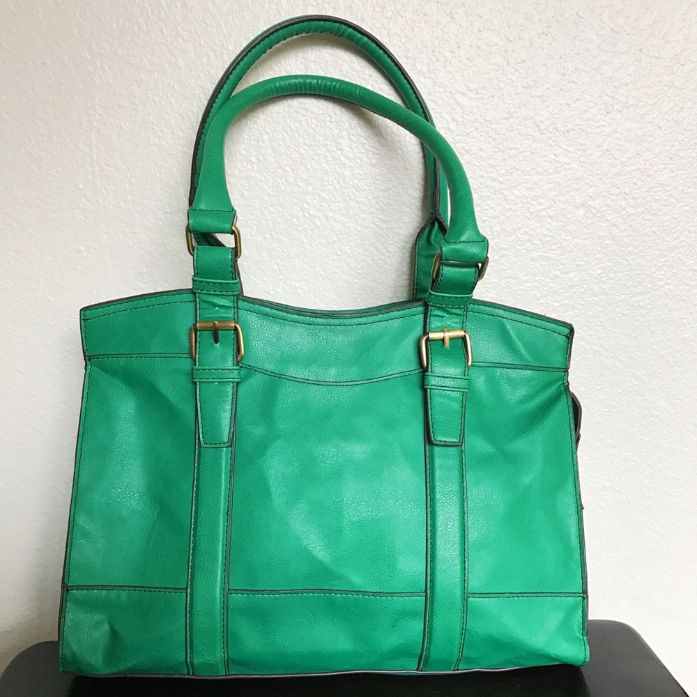 Showstopping Emerald Green Satchel/Purse