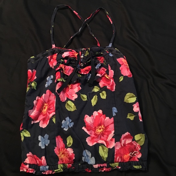 Hollister Tops - Floral Hollister Tank Top