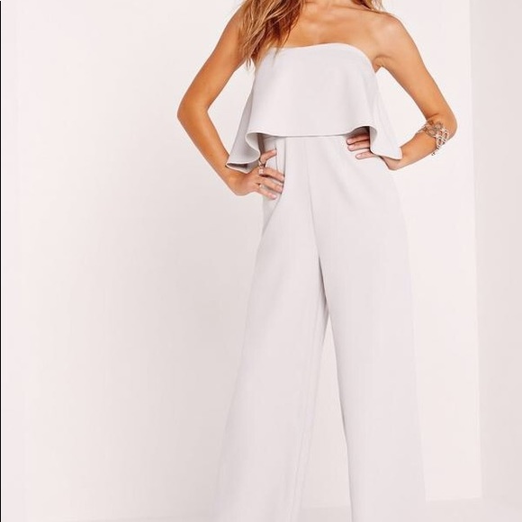 MisGuided Dresses & Skirts - Light Gray jumpsuit