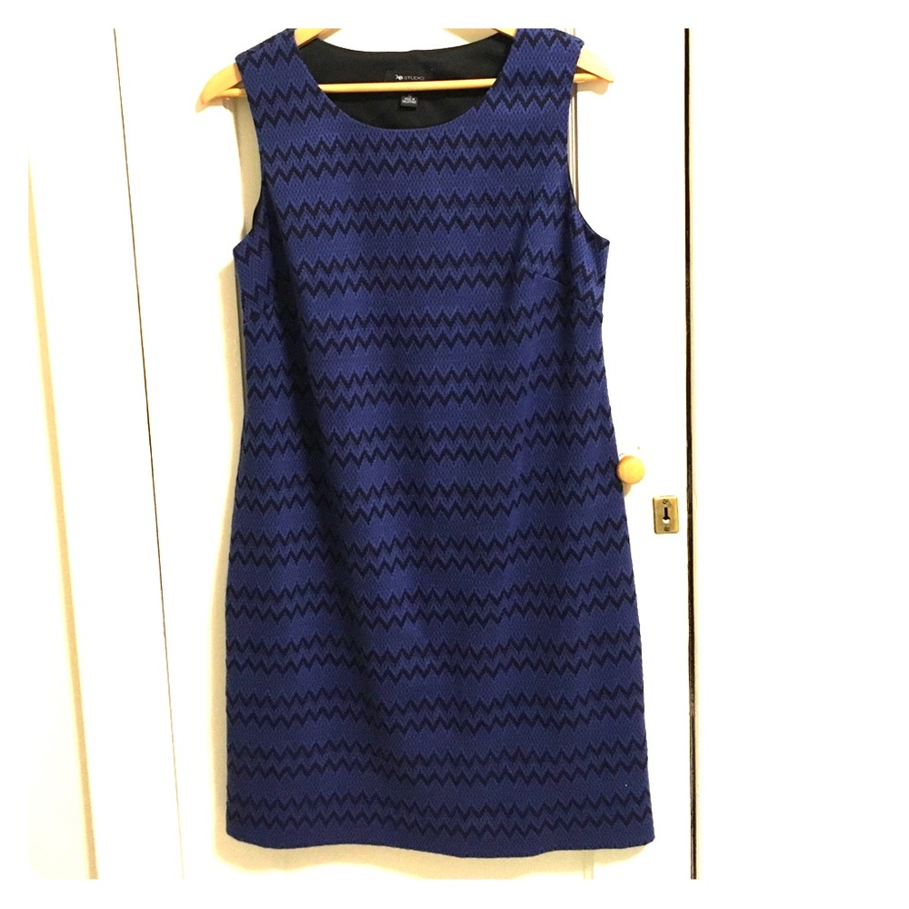 SOLD AB Studio Chevron Dress - Picture 1 of 6