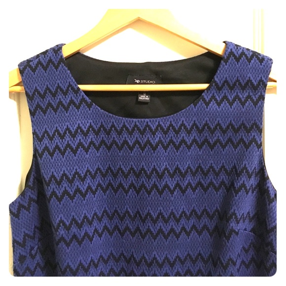 SOLD AB Studio Chevron Dress - Picture 3 of 6