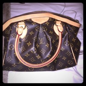 Louis Vuitton Tivoli Monogram Hand Brown Satchel