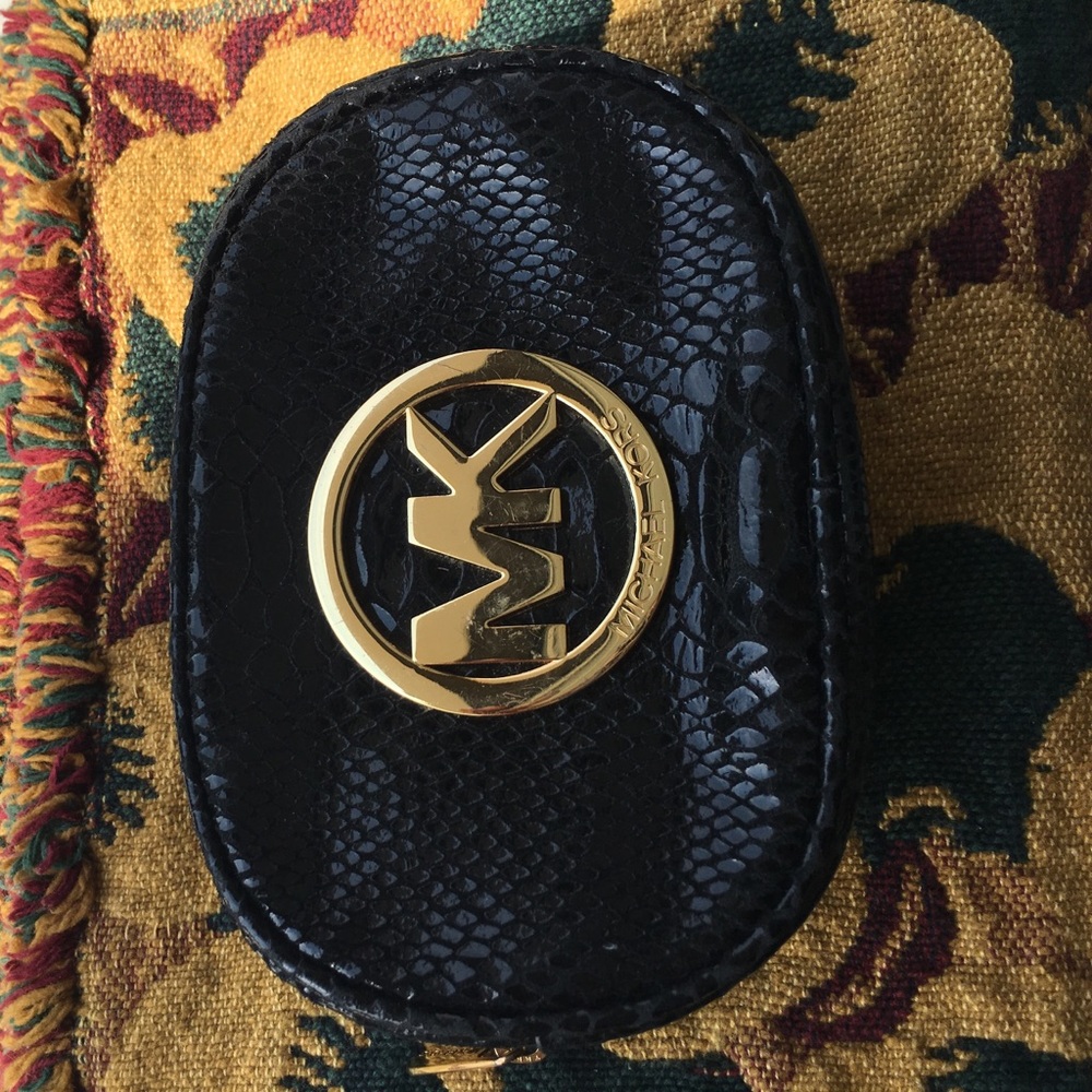 Black Michael Kors makeup bag