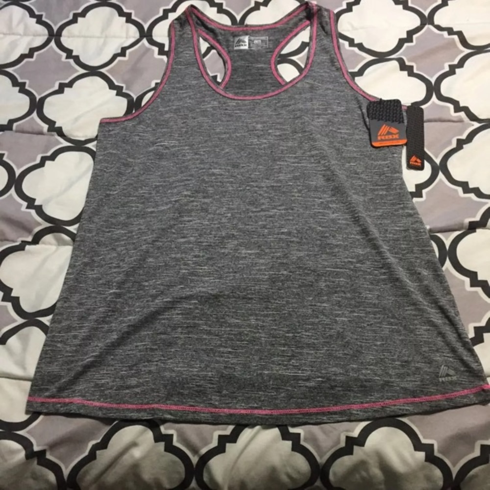 Gray and pink brand new tank top