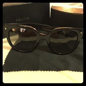 Prada black tortoise sunglasses