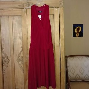 Red Jersey Cocktail Dress