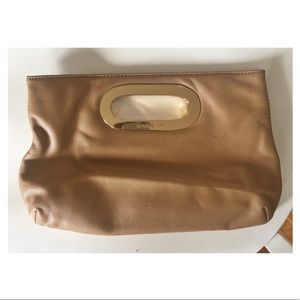 Michael by Michael Kors nude Berkley clutch