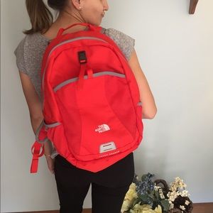 The North Face backpack - red