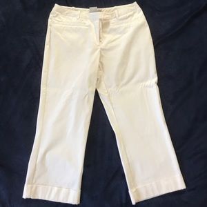 Off white crop dress pants worthington