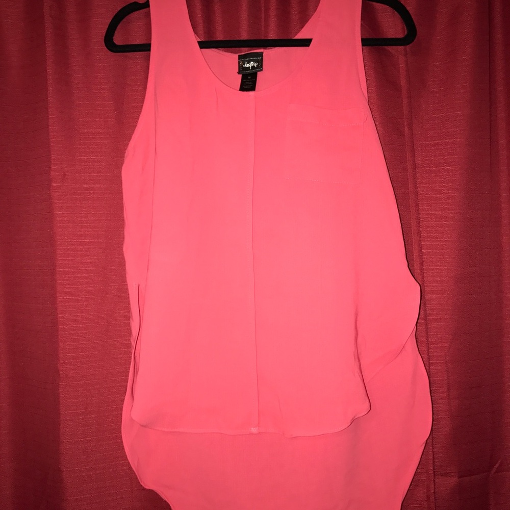 Brand New Coral Daytrip Hi-Lo Tank Top