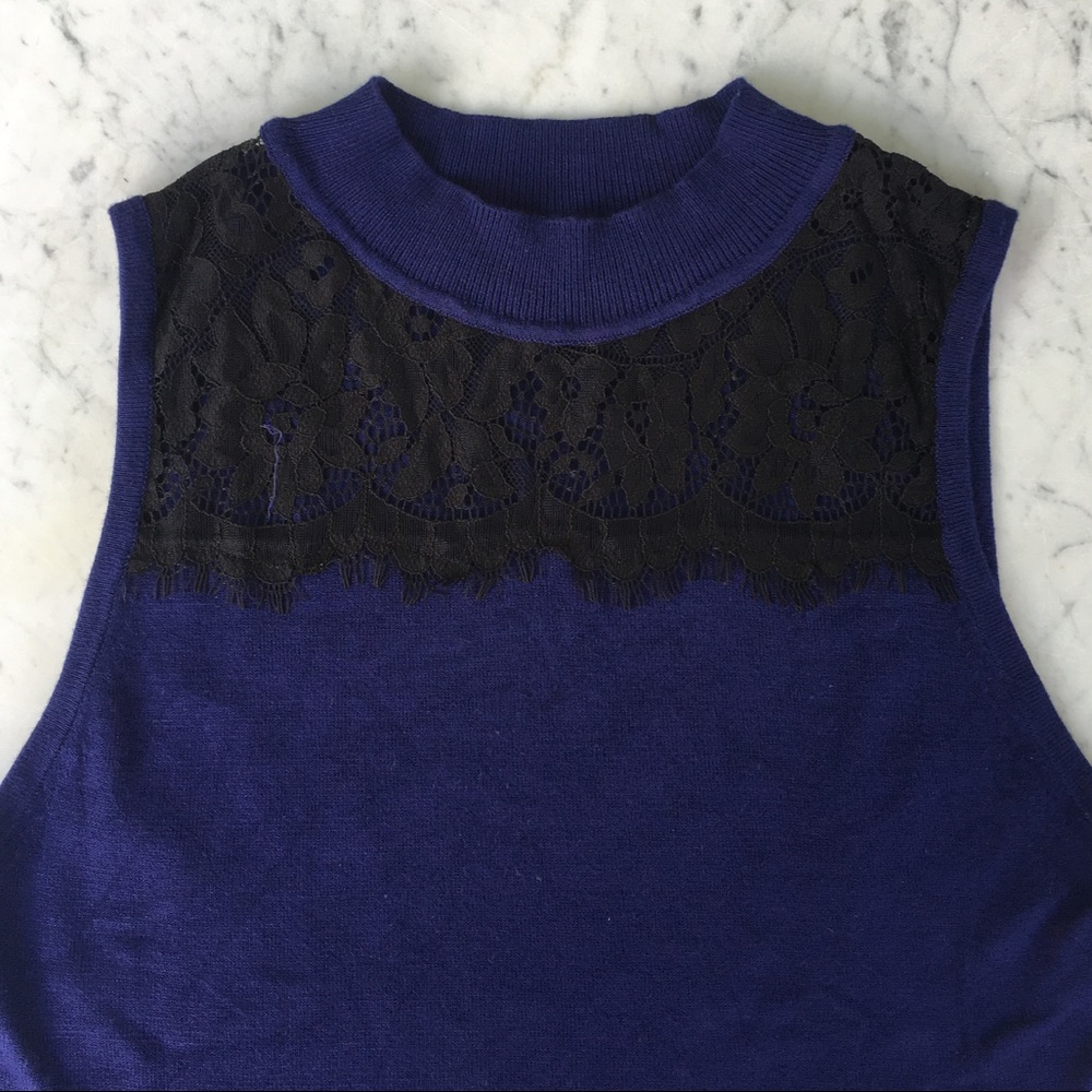 🦋EXPRESS ROYAL BLUE FALL CROP TOP