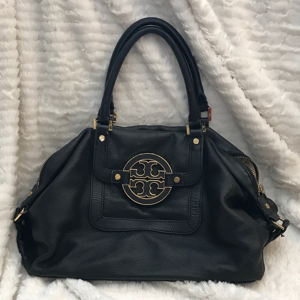 Tory Burch Amanda Slouchy Satchel Leather Handbag