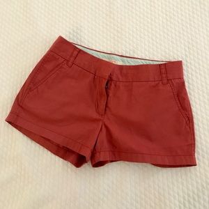 Brick red Jcrew shorts