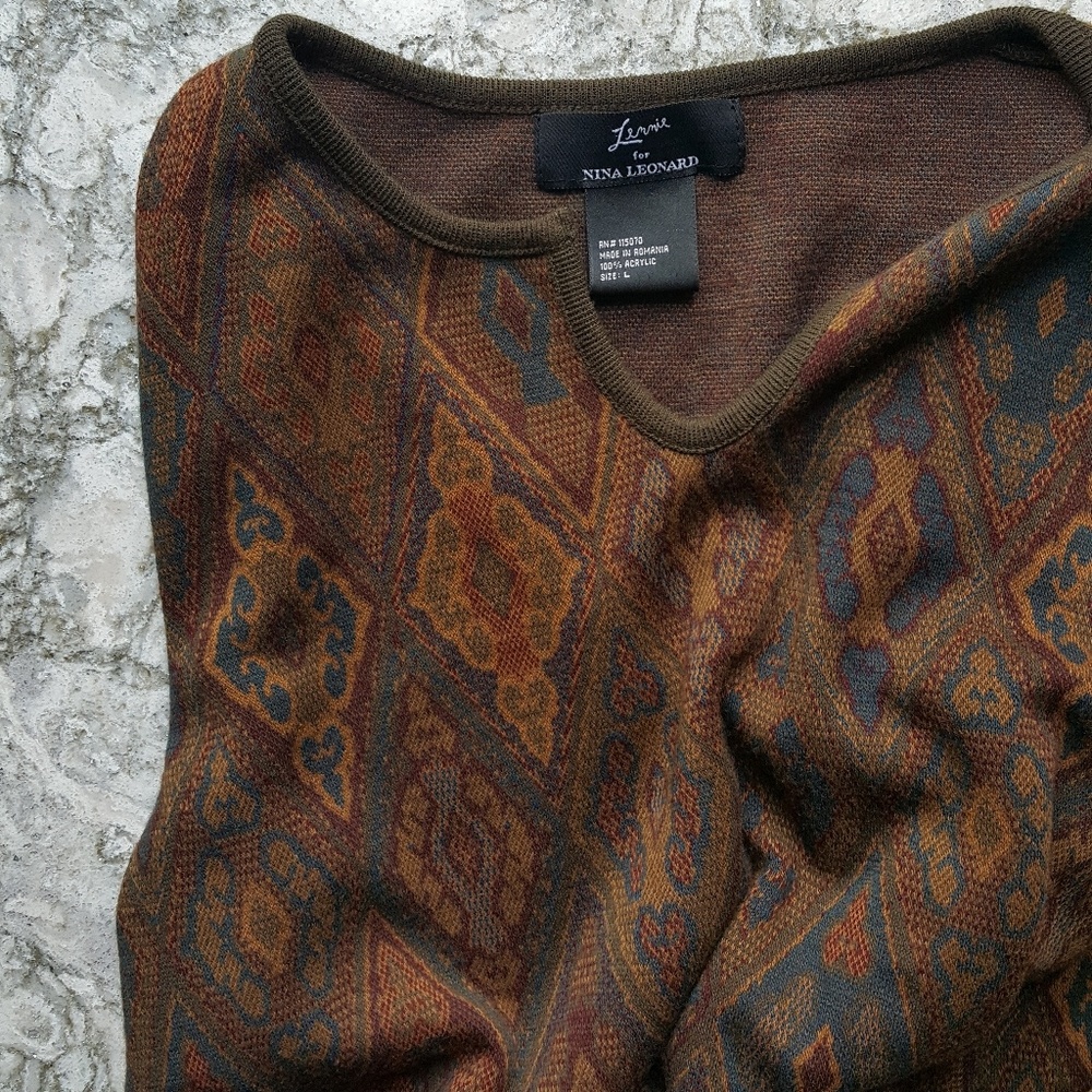 Lennie for Nina Leonard | Bohemian Fringe Sweater