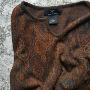 Lennie for Nina Leonard | Bohemian Fringe Sweater