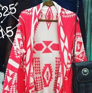 Coral Reef Aztec Cardi