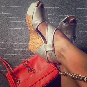 Franco Sarto Gold Wedges