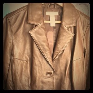 Brown Leather Ladies Jacket