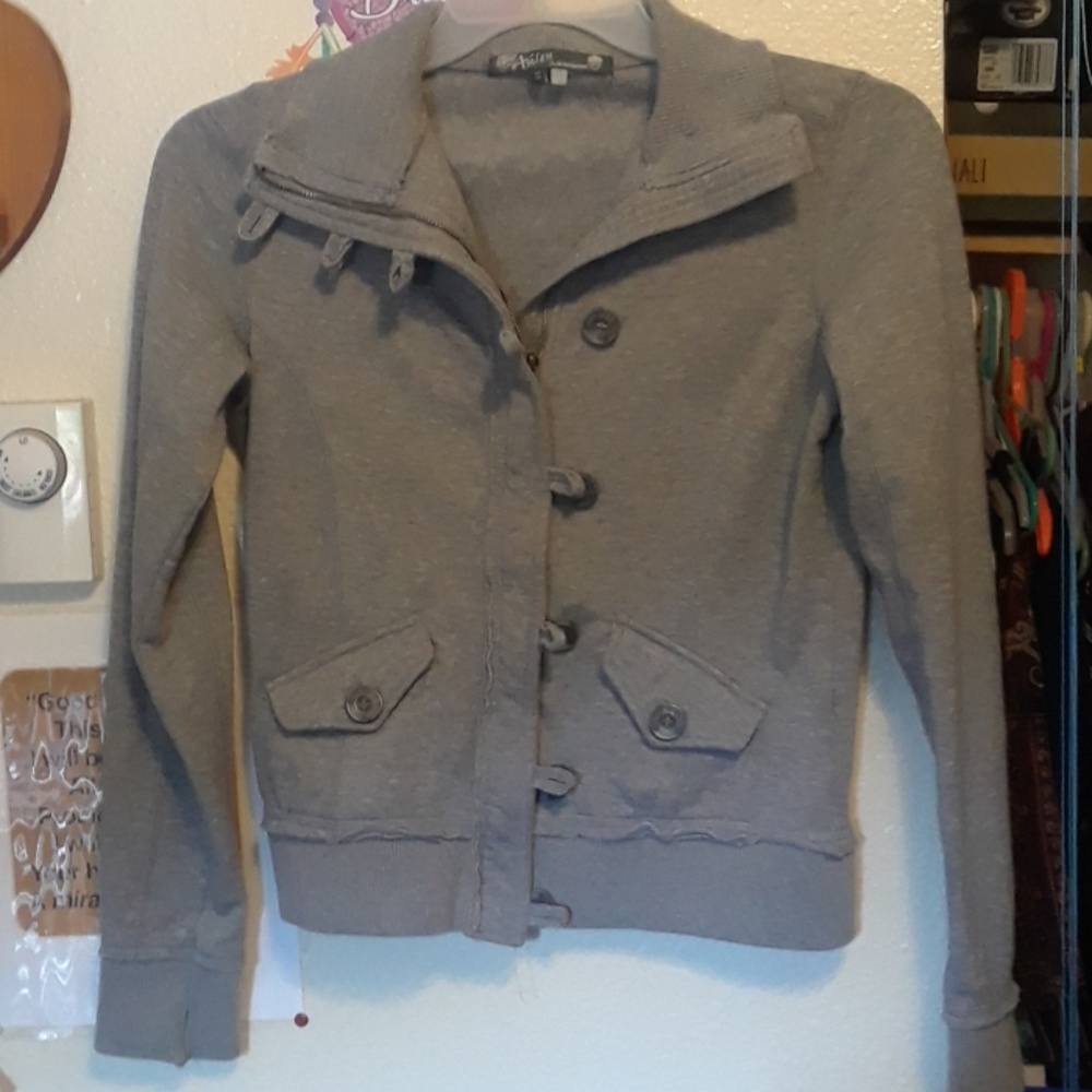 Woman's Jacket Zips & Buttons by Ashley