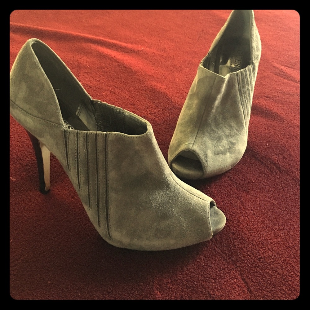 Suede Grey Heels by Guess