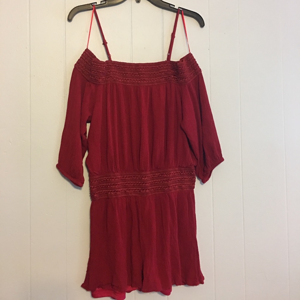 Purple Snow Red Romper