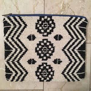 Anthropologie Geometric Beaded Clutch