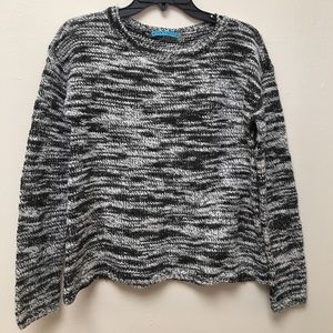 ⚡️SALE ALICE & OLIVIA BLK/GREY LONG SLEEVE SWEATER