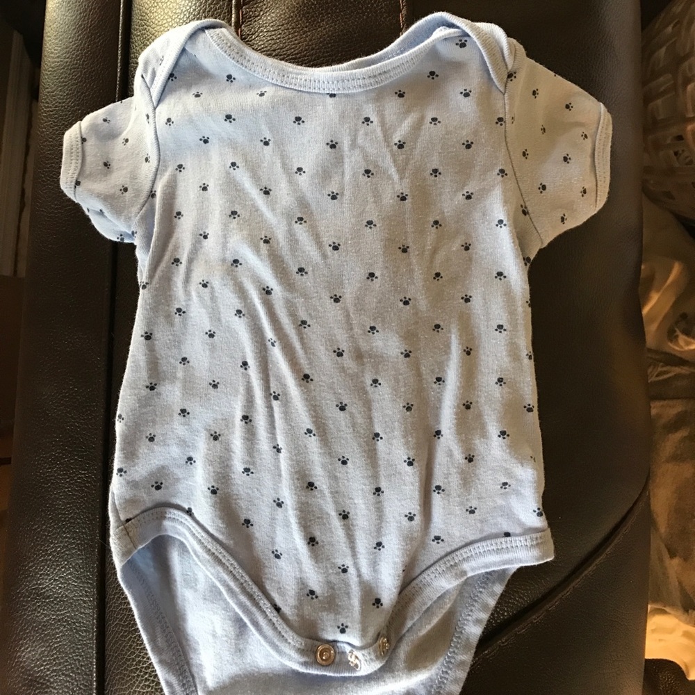 Paw print onesie