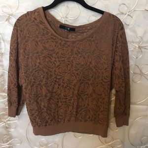 XXI - Brown floral sweater - M