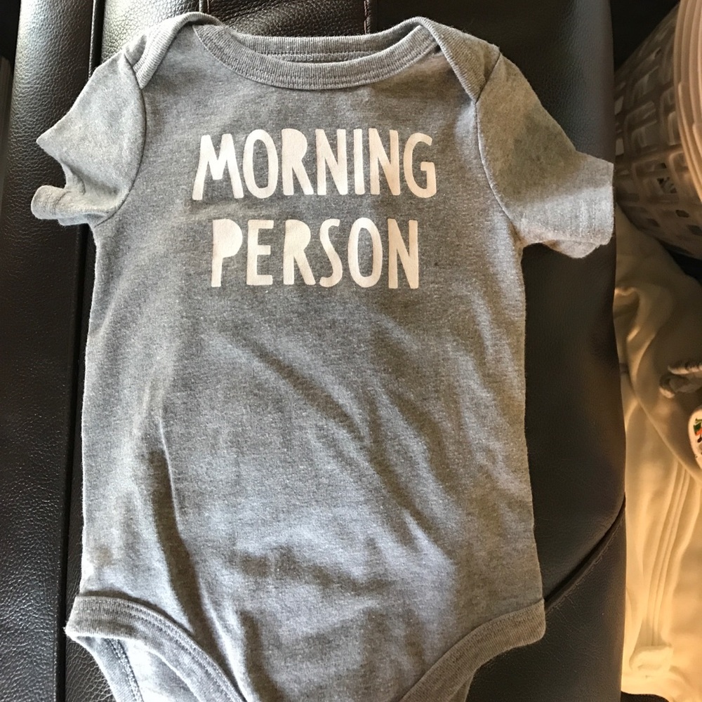 Morning Person onesie
