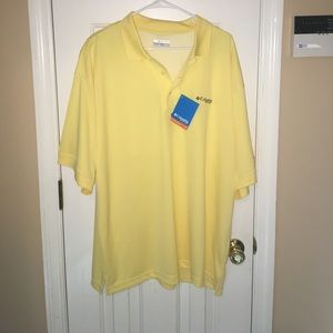 Yellow Columbia XL Mens's Shirt