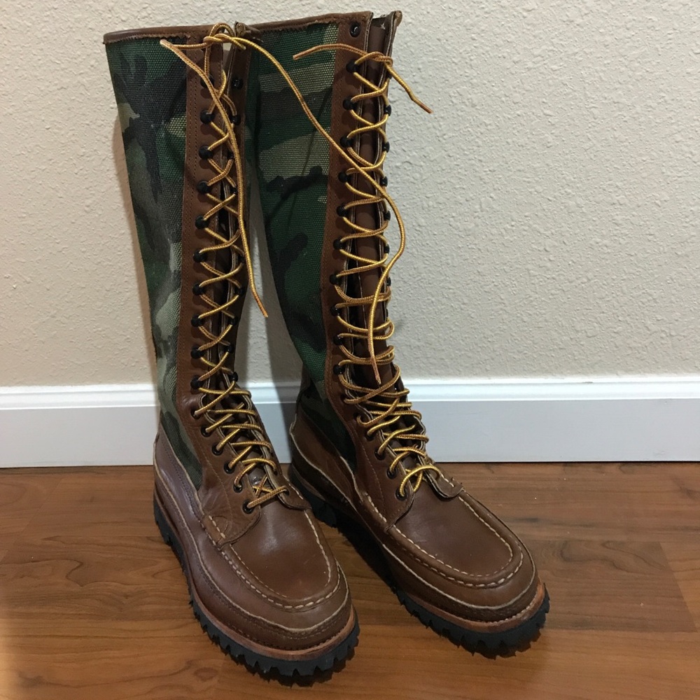 Russell Moccasin Co leather hunting boots. NWOT