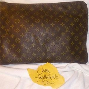 Louis Vuitton 70's Portfolio Document Case.Vintage