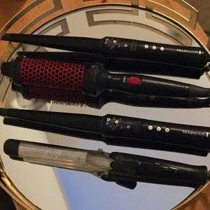 Lot of 4 Hair Hot Tools - Wands, Curlers