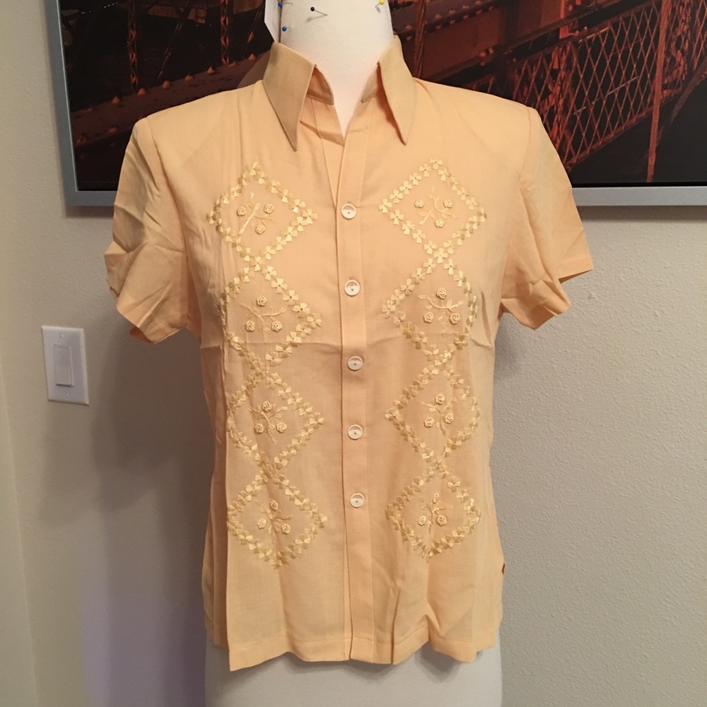 Padded button down shirt