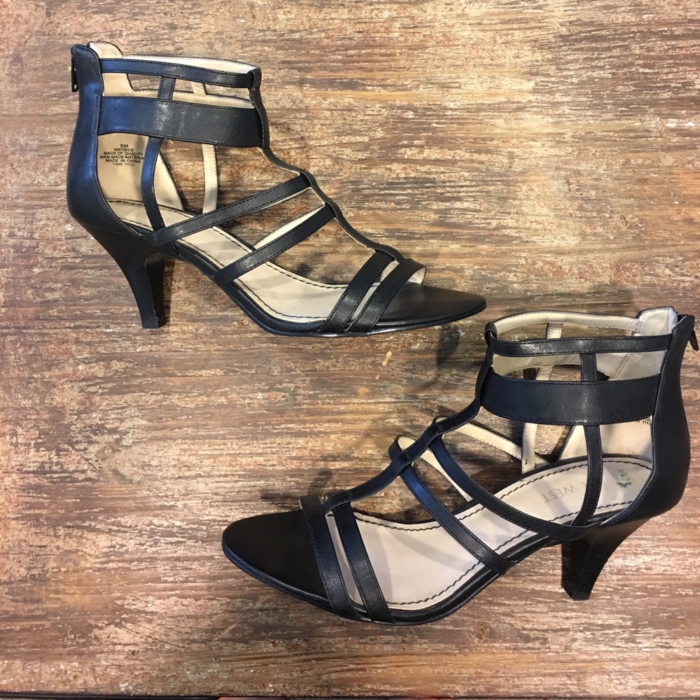 Nine West Caged Zipper Heel