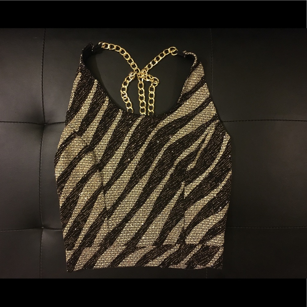 💥FLASH SALE💥 Sexy Black & Gold Glitter Top 🖤